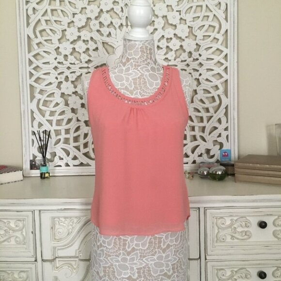 Naked Zebra Sleeveless Pink Tank Top blouse flowy - Picture 1 of 7
